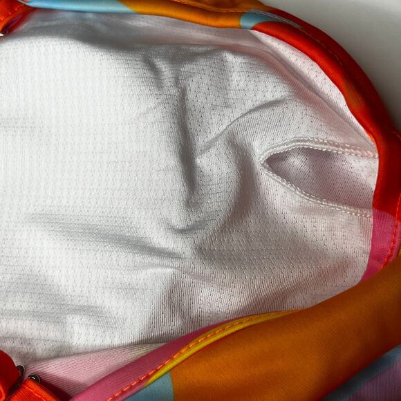 Soly Hux Tankini Ruffle Geometric Neon Swimsuit New Large - Picture 9 of 13